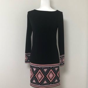 MICHAEL MICHAEL KORS BORDER PRINT DRESS